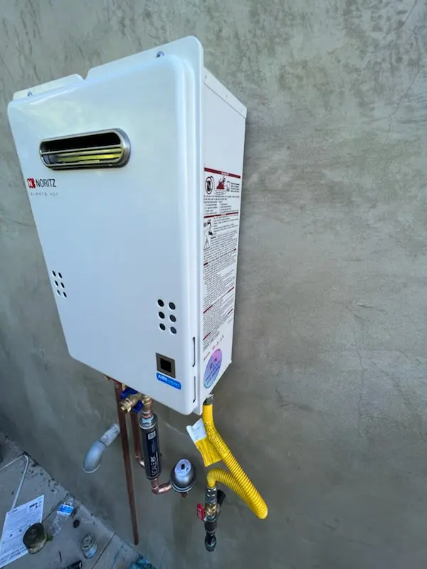 Tankless water heater installation for Red Bluff homes