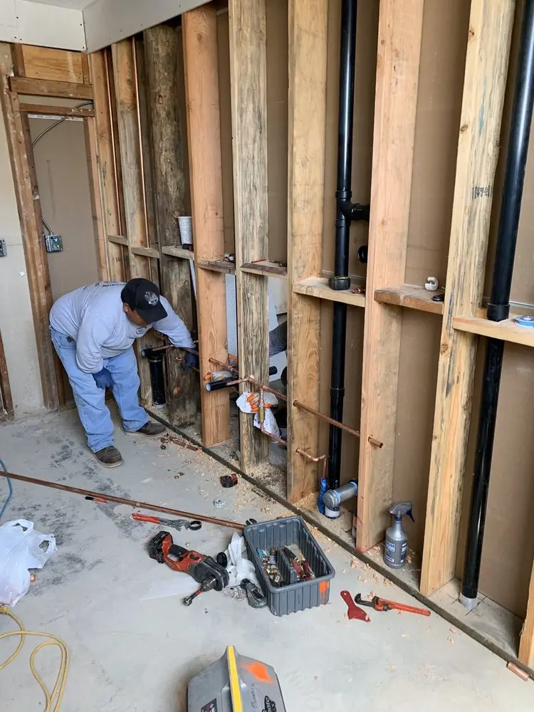 Commercial rough-in plumbing for Water Heater Replacement in Red Bluff